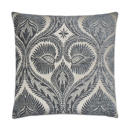 D.V. KAP HOME   24" x 24" Burma Pillow - Grey Global    - 2602-G-2424