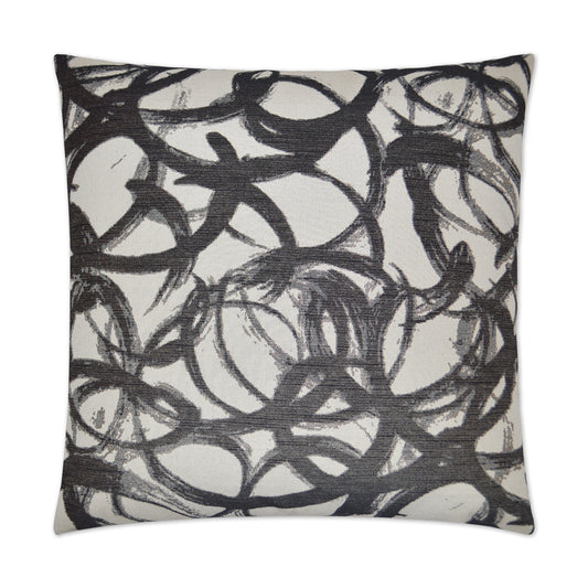 D.V. KAP HOME   24" x 24" Swoosh Pillow Modern, Abstract    - 2603-2424