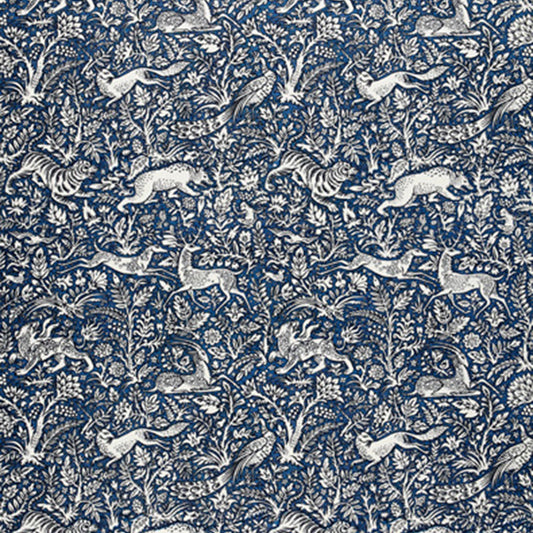 SCHUMACHER FABRIC  LUXE LODGE KHAN'S PARK   NAVY   - 2603101