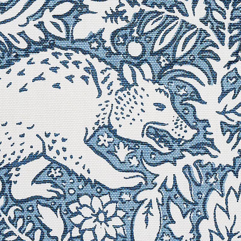 SCHUMACHER FABRIC  LUXE LODGE KHAN'S PARK   CHAMBRAY   - 2603275