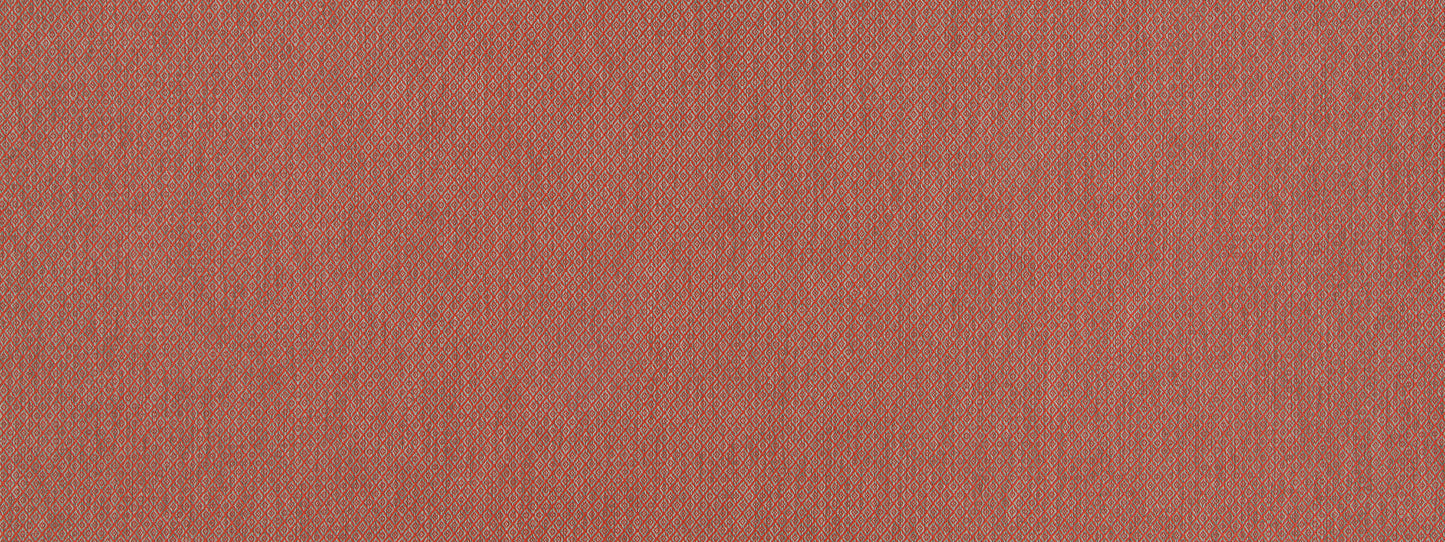 Close-up of warm coral fabric texture with a fine weave; versatile for upholstery or apparel.