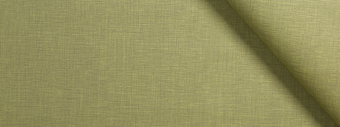 Olive-green textured woven fabric with a diagonal fold; ideal for upholstery or crafts.