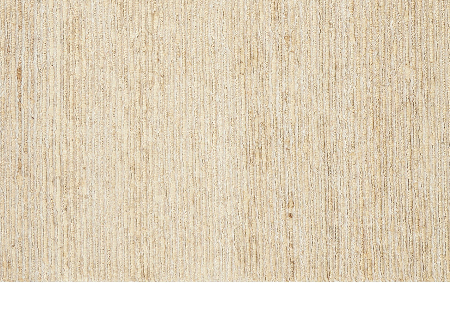 Beige textured loop-pile carpet with vertical ridges; neutral flooring for living rooms or hallways.