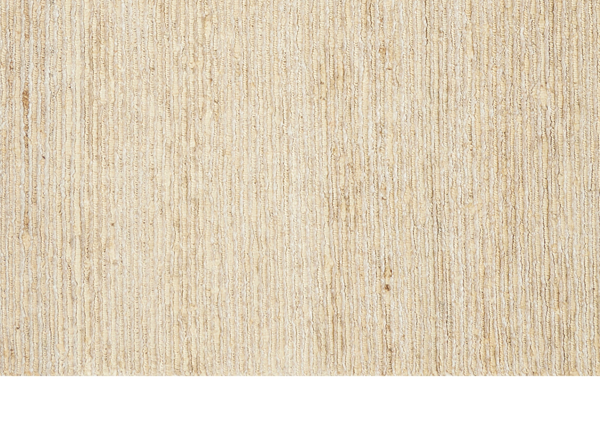 Beige textured loop-pile carpet with vertical ridges; neutral flooring for living rooms or hallways.