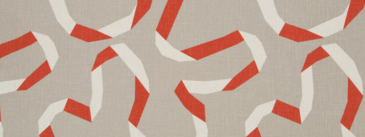 Robert Allen @ Home Vento Ribbon | Persimmon  Print     - 262105