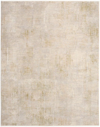 Beige textured area rug with cream and taupe subtle pattern; soft woven finish, neutral, versatile.