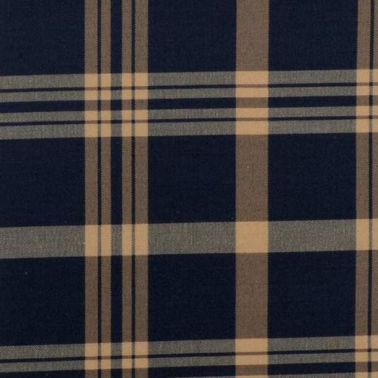 Duralee 6011 | 70-Navy/Tan  Upholstery     - 264101