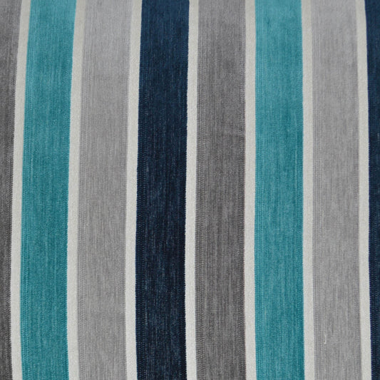 D.V. KAP HOME 2643-S-YARD Delilah Fabric - Sky Stripes  Turquoise,Teal, Blue   - Delilah