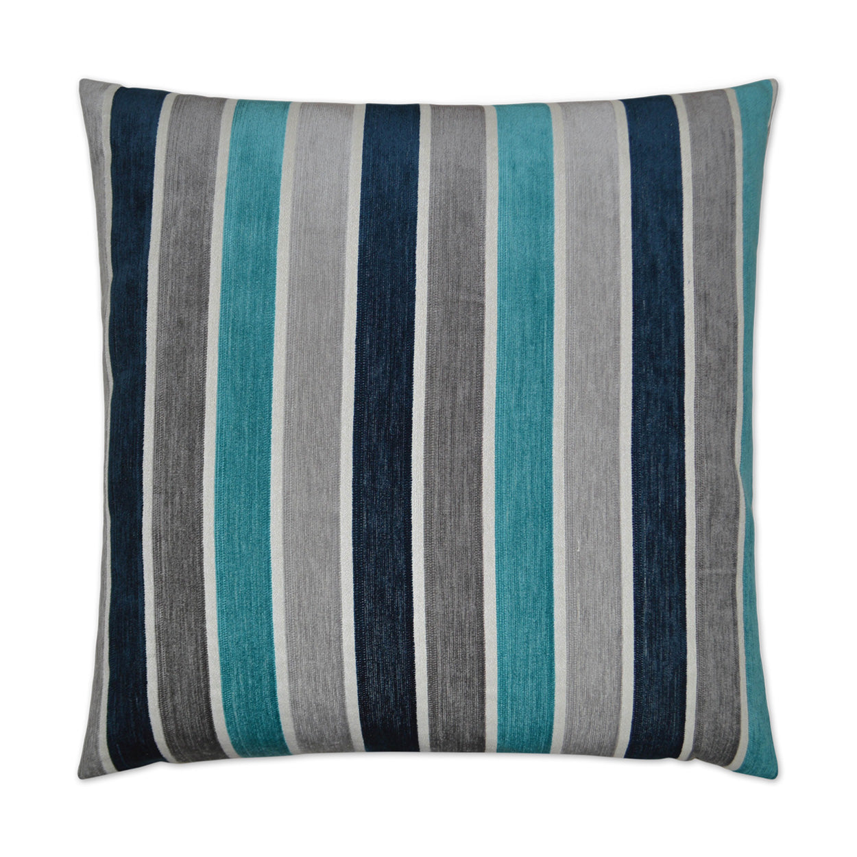 D.V. KAP HOME   24" x 24" Delilah Pillow - Sky Stripes    - 2643-S-2424