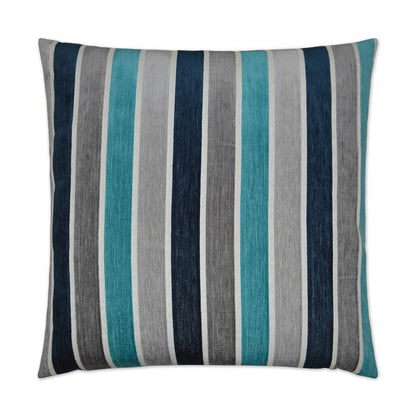 D.V. KAP HOME   24" x 24" Delilah Pillow - Sky Stripes    - 2643-S-2424