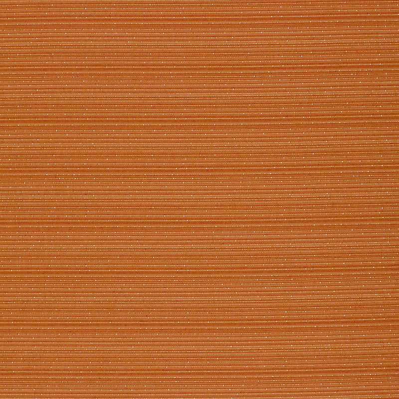 Tangerine woven fabric with a sparkle strie pattern, featuring fine horizontal stripes and a subtle speckled sheen.