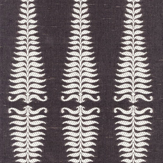 SCHUMACHER  ORIENT EXPRESS FERN TREE PATTERN WOVENS PATTERN WOVENS IVORY/GREY FLANNEL   - 2643881
