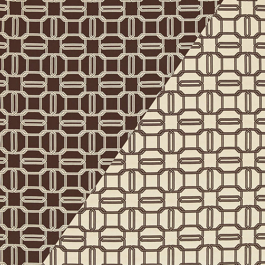 SCHUMACHER  TESSERA EMERALD CUT PATTERN WOVENS PATTERN WOVENS MINK , IVORY   - 2643901