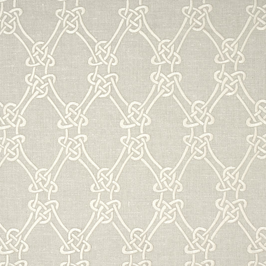SCHUMACHER  AU NATUREL Gordian Weave EMBROIDERIES EMBROIDERIES NATURAL ON GREIGE   - 2643921
