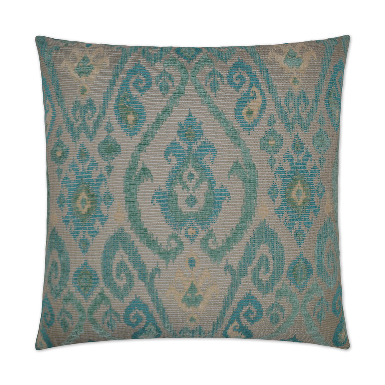 D.V. KAP HOME   24" x 24" Tobias Pillow - Aqua Global    - 2644-A-2424