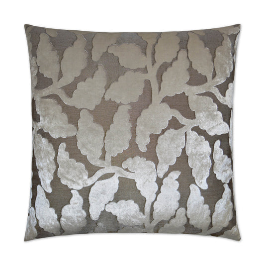 D.V. KAP HOME   24" x 24" Beaumont Pillow - Stone Floral    - 2645-S-2424