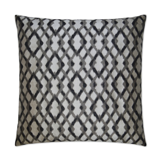 D.V. KAP HOME   24" x 24" Diamond Mine Pillow - Grey Transitional, Geometric    - 2649-G-2424