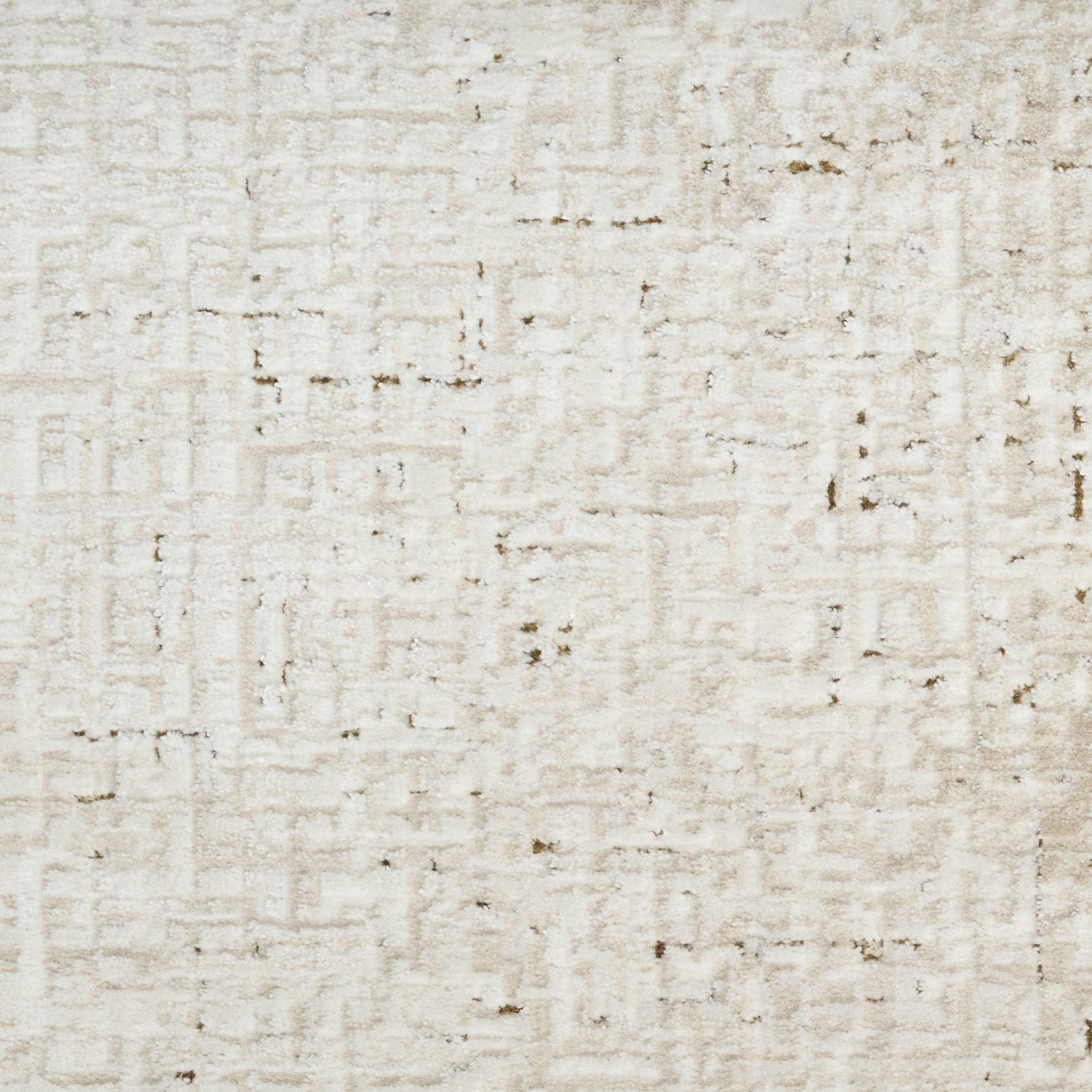 Beige textured rug with subtle geometric pattern, woven look, neutral decor for living room or bedroom.