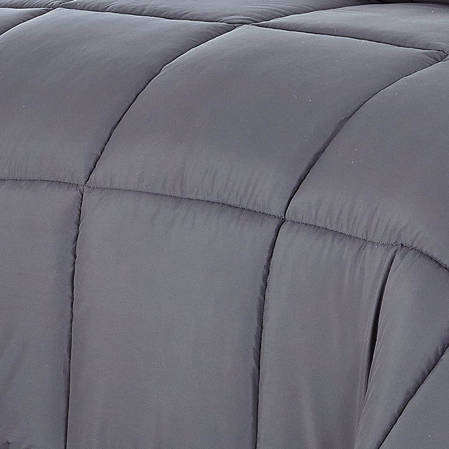 Dark Gray California King Polyester Thread Count Down Alternative Comforter