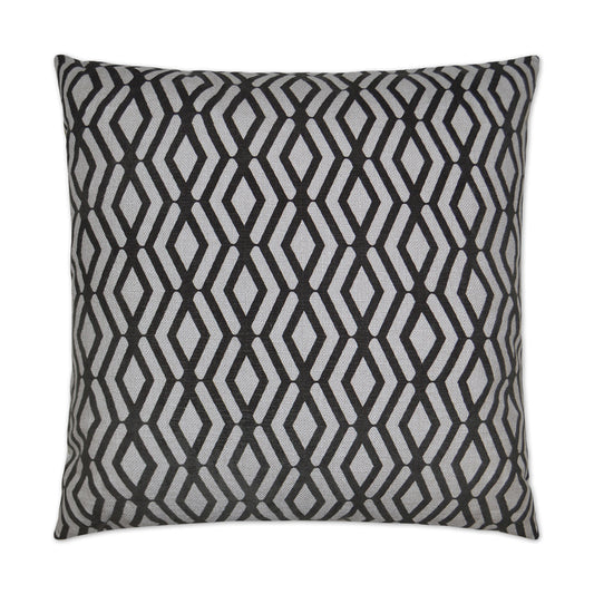 D.V. KAP HOME   24" x 24" Fulcrum Pillow - Grey Transitional, Geometric    - 2668-G-2424