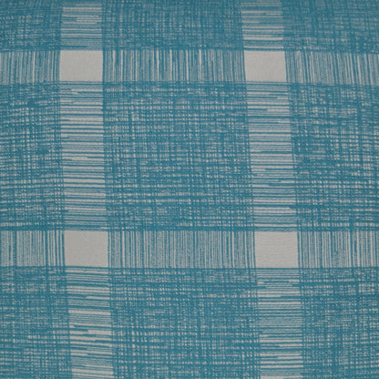 D.V. KAP HOME   24" x 24" Checkmate Pillow - Turquoise Plaid - Check    - 2671-T-2424