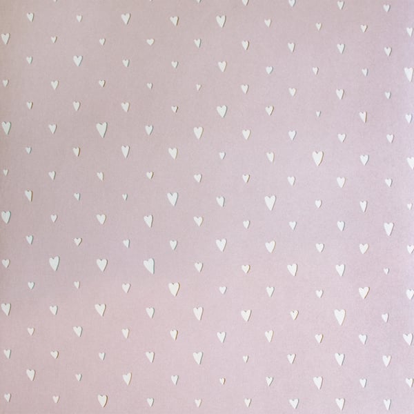 Galerie Wallcoverings Great Kids Glitter Hrts Galerie Wallcoverings  Pink   - 26817