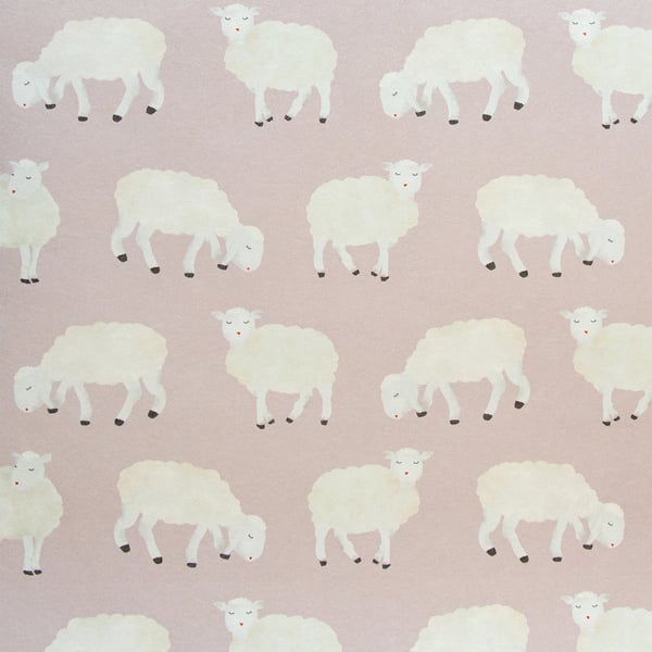 Galerie Wallcoverings Great Kids Sweet Sheep Galerie Wallcoverings  Pink   - 26827