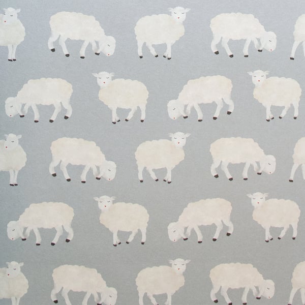 Galerie Wallcoverings Great Kids Sweet Sheep Galerie Wallcoverings  Silver Grey   - 26829