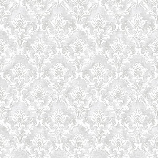 Galerie Wallcoverings Azulejo Damask Galerie Wallcoverings  Silver Grey   - 26864