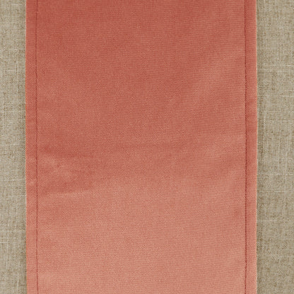 D.V. KAP HOME   24" x 24" Jefferson Pillow - Blush Band / Ribbon    - 2690-BH-2424