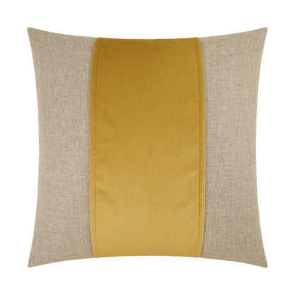 D.V. KAP HOME   24" x 24" Jefferson Pillow - Curry Band / Ribbon    - 2690-C-2424