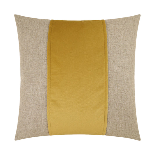 D.V. KAP HOME   24" x 24" Jefferson Pillow - Curry Band / Ribbon    - 2690-C-2424