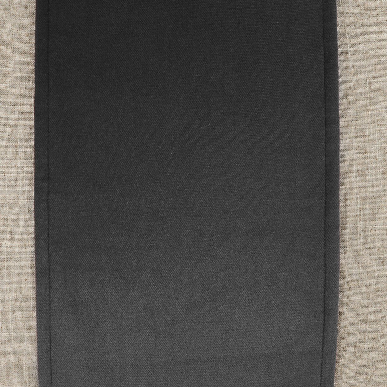 D.V. KAP HOME   24" x 24" Jefferson Pillow - Charcoal Band / Ribbon    - 2690-CH-2424