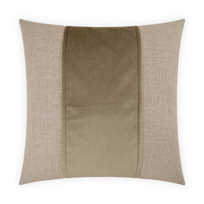 D.V. KAP HOME   24" x 24" Jefferson Pillow - Driftwood Band / Ribbon    - 2690-D-2424