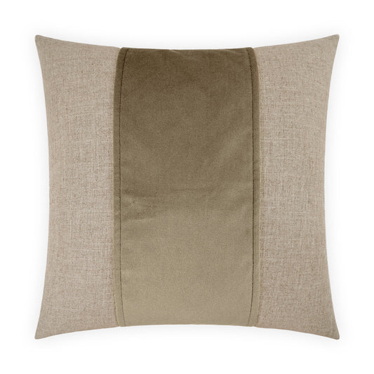 D.V. KAP HOME   24" x 24" Jefferson Pillow - Driftwood Band / Ribbon    - 2690-D-2424