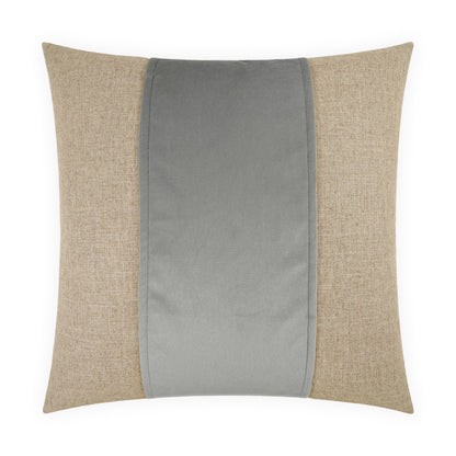 D.V. KAP HOME   24" x 24" Jefferson Pillow - Glacier Band / Ribbon    - 2690-GL-2424