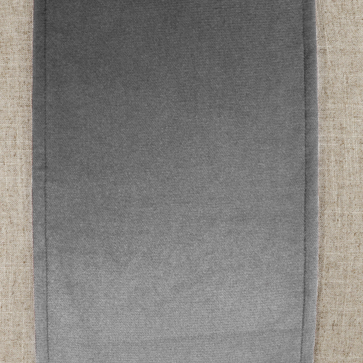 D.V. KAP HOME   24" x 24" Jefferson Pillow - Graphite Band / Ribbon    - 2690-GR-2424