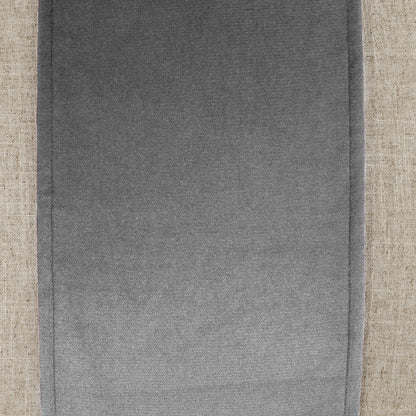 D.V. KAP HOME   24" x 24" Jefferson Pillow - Graphite Band / Ribbon    - 2690-GR-2424