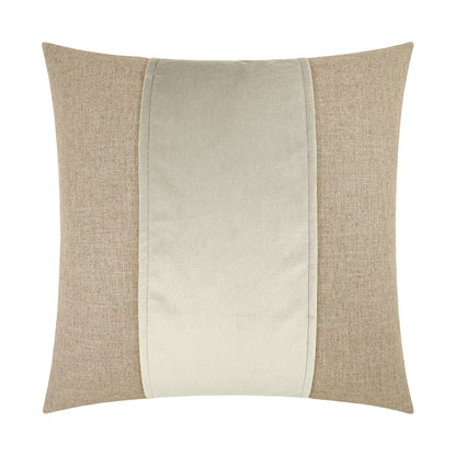 D.V. KAP HOME   24" x 24" Jefferson Pillow - Ivory Band / Ribbon    - 2690-I-2424