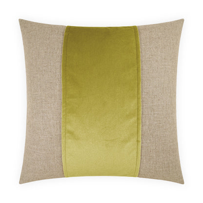D.V. KAP HOME   24" x 24" Jefferson Pillow - Lime Band / Ribbon    - 2690-LM-2424