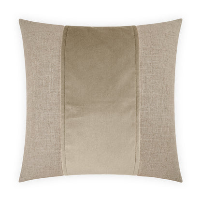 D.V. KAP HOME   24" x 24" Jefferson Pillow - Linen Band / Ribbon    - 2690-LN-2424