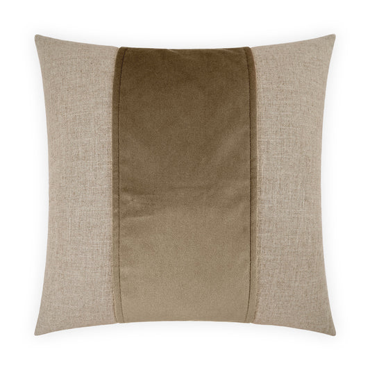 D.V. KAP HOME   24" x 24" Jefferson Pillow - Otter Band / Ribbon    - 2690-O-2424
