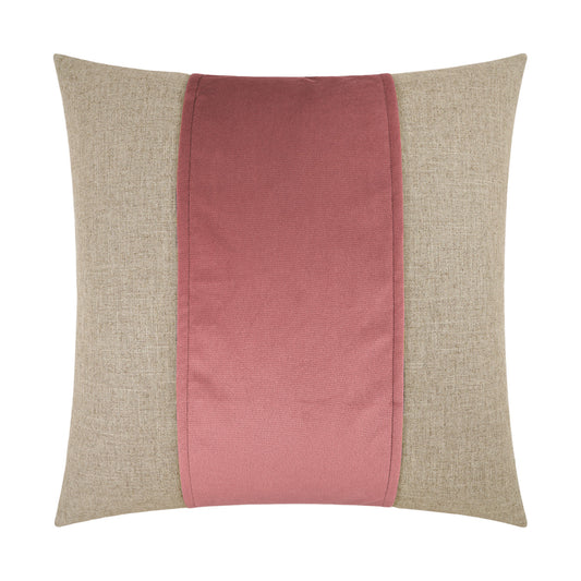D.V. KAP HOME   24" x 24" Jefferson Pillow - Orchid Band / Ribbon    - 2690-OR-2424