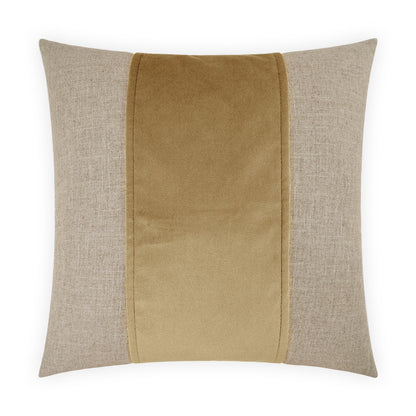 D.V. KAP HOME   24" x 24" Jefferson Pillow - Tiger's Eye Band / Ribbon    - 2690-T-2424
