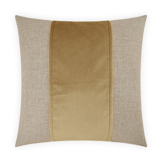 D.V. KAP HOME   24" x 24" Jefferson Pillow - Tiger's Eye Band / Ribbon    - 2690-T-2424
