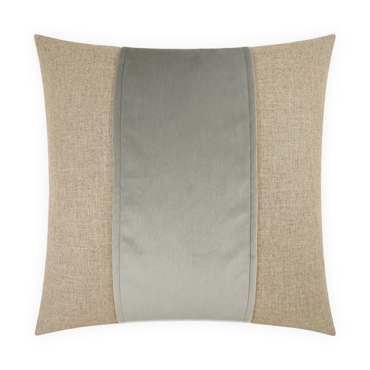 D.V. KAP HOME   24" x 24" Jefferson Pillow - Whisper Band / Ribbon    - 2690-W-2424