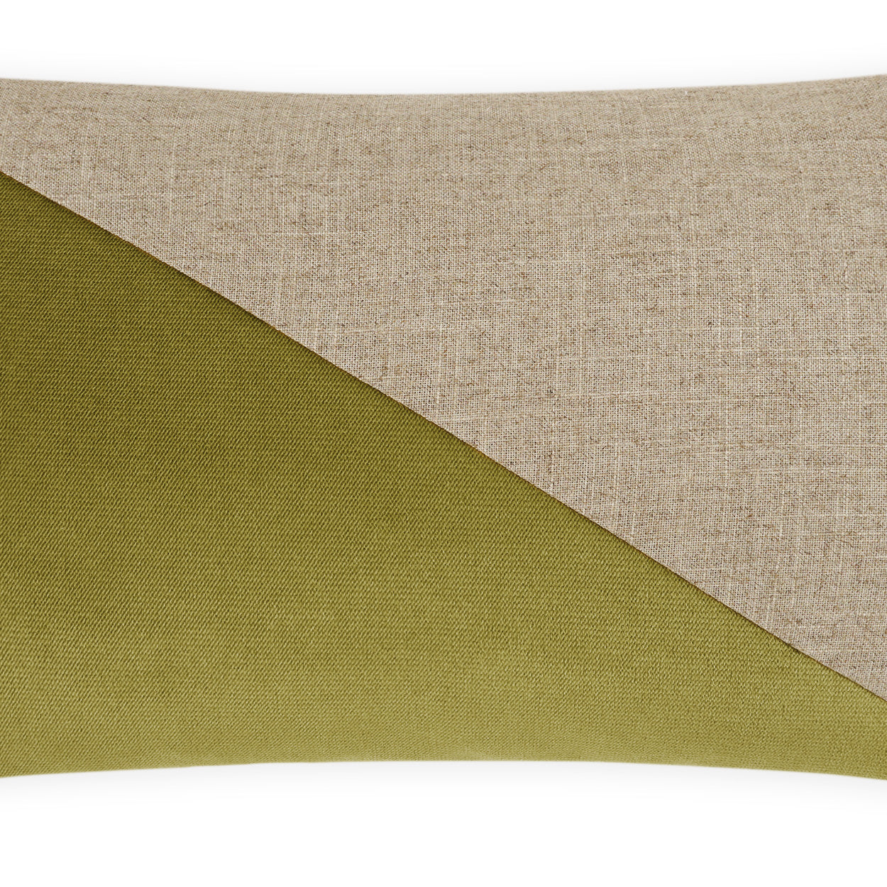 D.V. KAP HOME   14" x 24" Jefferson Lumbar Pillow - Aloe Color block    - 2691-A-1424