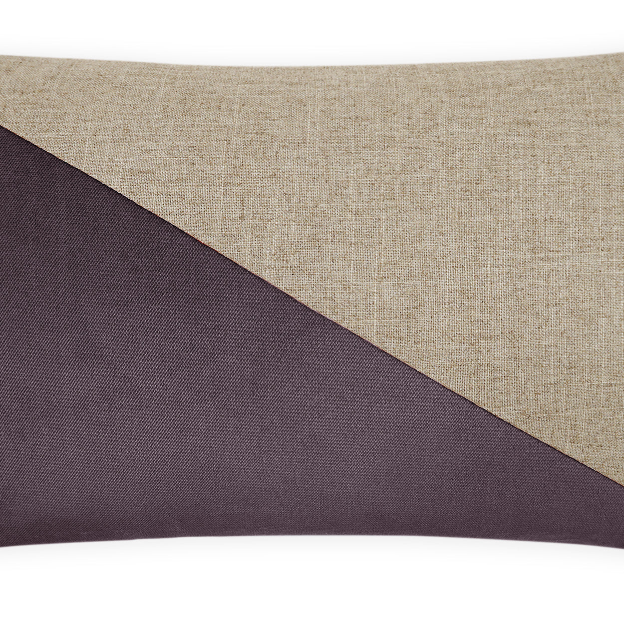 D.V. KAP HOME   14" x 24" Jefferson Lumbar Pillow - Amethyst Color block    - 2691-AM-1424
