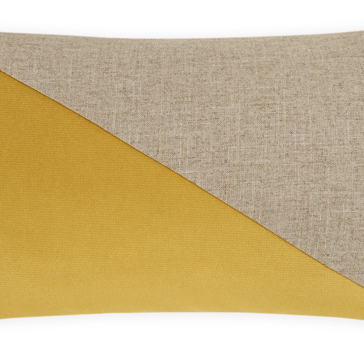 D.V. KAP HOME   14" x 24" Jefferson Lumbar Pillow - Curry Color block    - 2691-C-1424