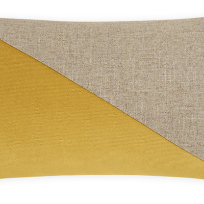 D.V. KAP HOME   14" x 24" Jefferson Lumbar Pillow - Curry Color block    - 2691-C-1424